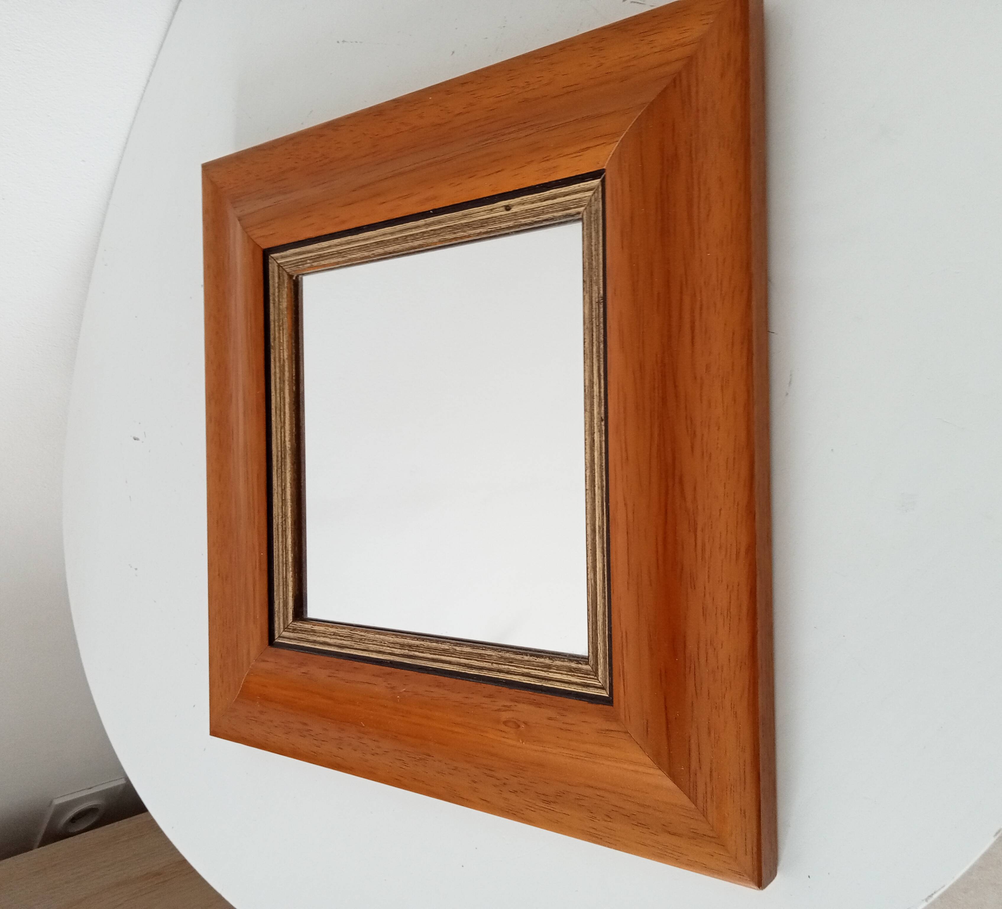 Vintage beech mirror