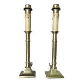 Paire de lampes empire en bronze