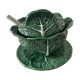 Cabbage tureen in slip 4 pieces