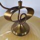 Lustre en verre de Murano et laiton avec double support