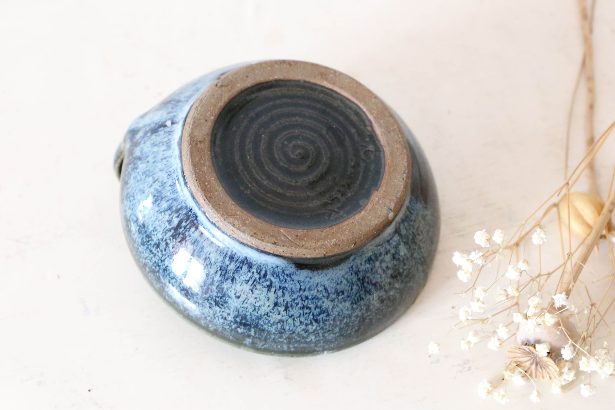 Bougeoir, poterie vintage, Manziat, vintage