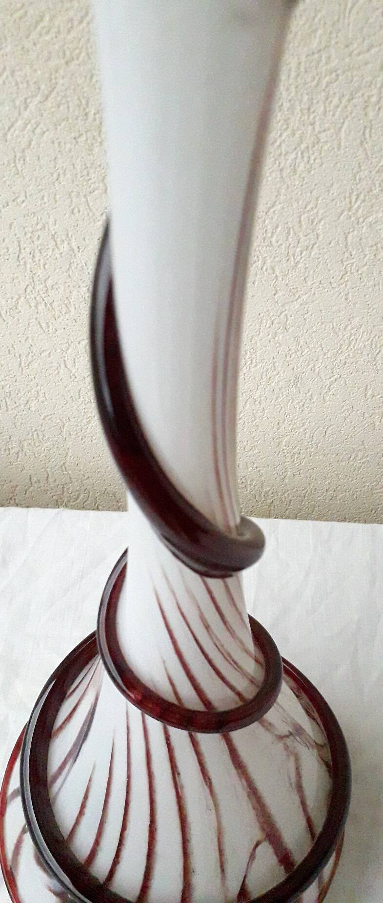 Vase soliflore en verre Diverchy