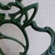 Enamelled cast iron umbrella door 1900