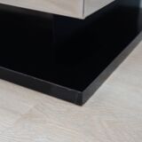 Vintage mirror glass coffee table NY FORM 1960s