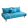 Sky Serenity – Moroccan Znafi Floor Lounge in Sky Blue - Handwoven Bejaad