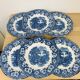 6 Wedgwood Woodland dinner plates blue