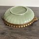 Antique celadon porcelain bowl mounted in gilded bronze, 19th century.