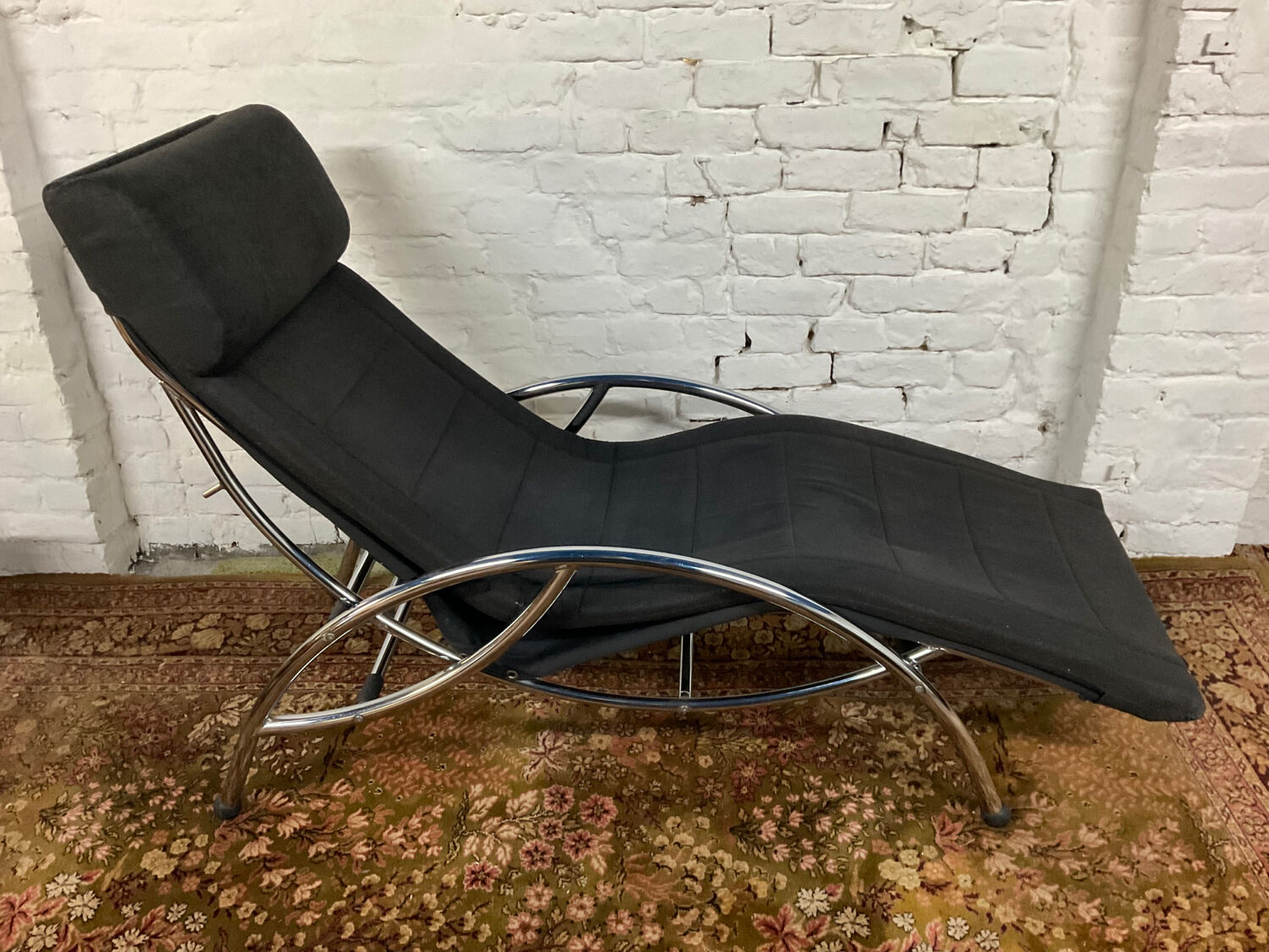 Fauteuil lounge à bascule dès années 70-80