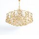 Lustre 7 feux d'exception - haut de gamme Palwa – Laiton doré à l'or f