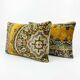Set of 2 vintage velvet cushion covers 38x61 cm