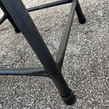 Set of 12 black industrial stools