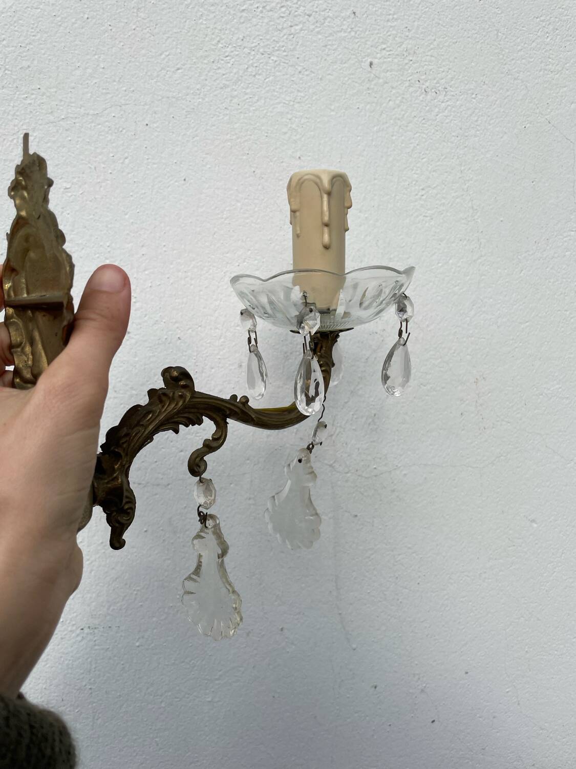 Pair of tassel sconces