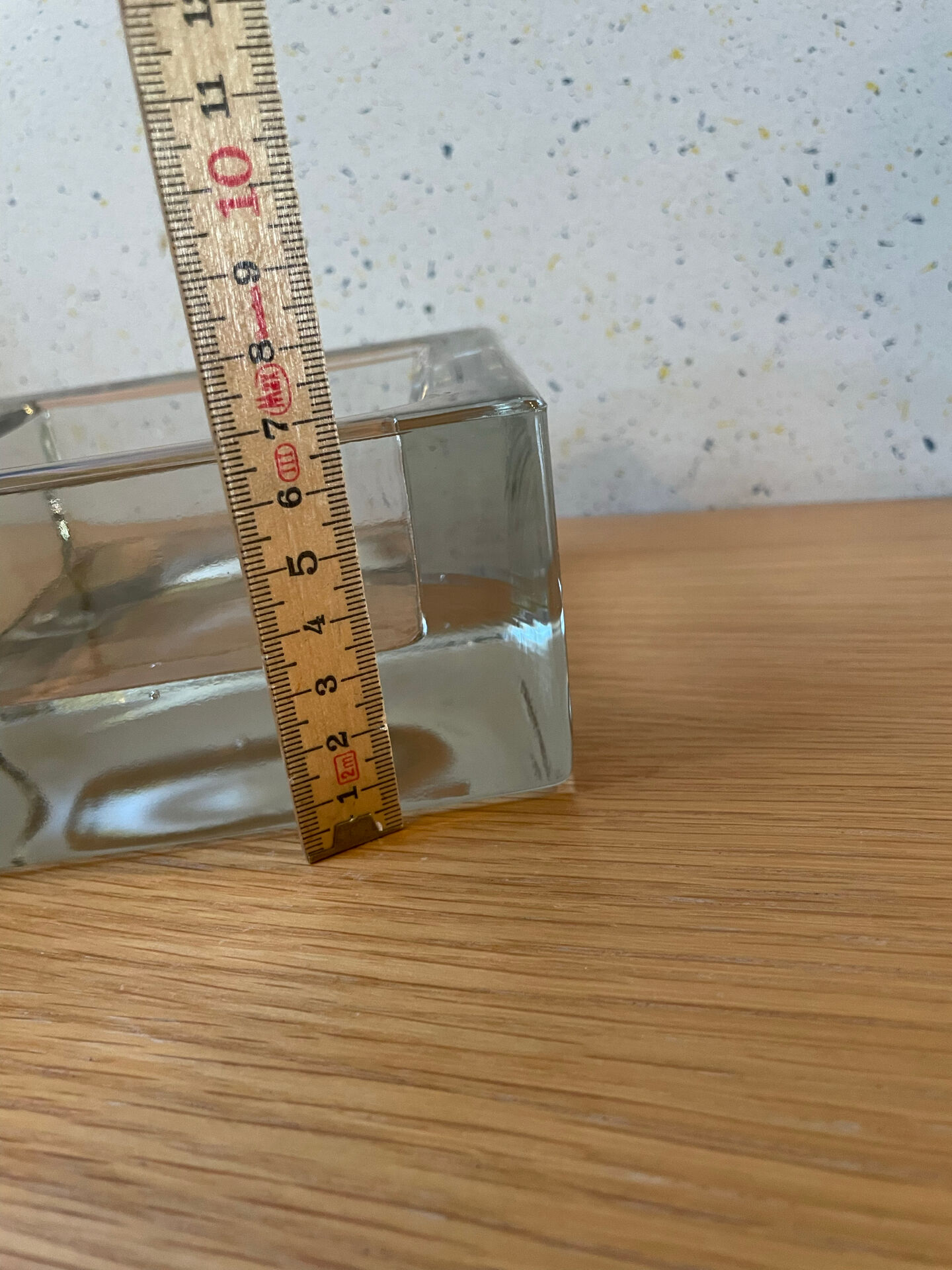 Glass block catchall