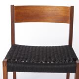 Vintage Poul Cadovius Chair “Pia” for Cado, Danish Teak Chair 1960s, Black