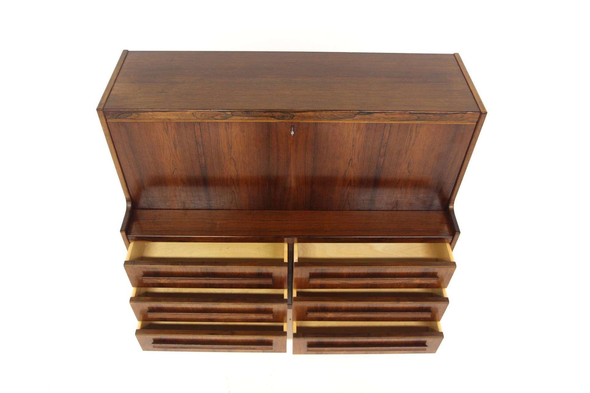 Rosewood secretary desk, Sigfrid Omann, Denmark, 1960