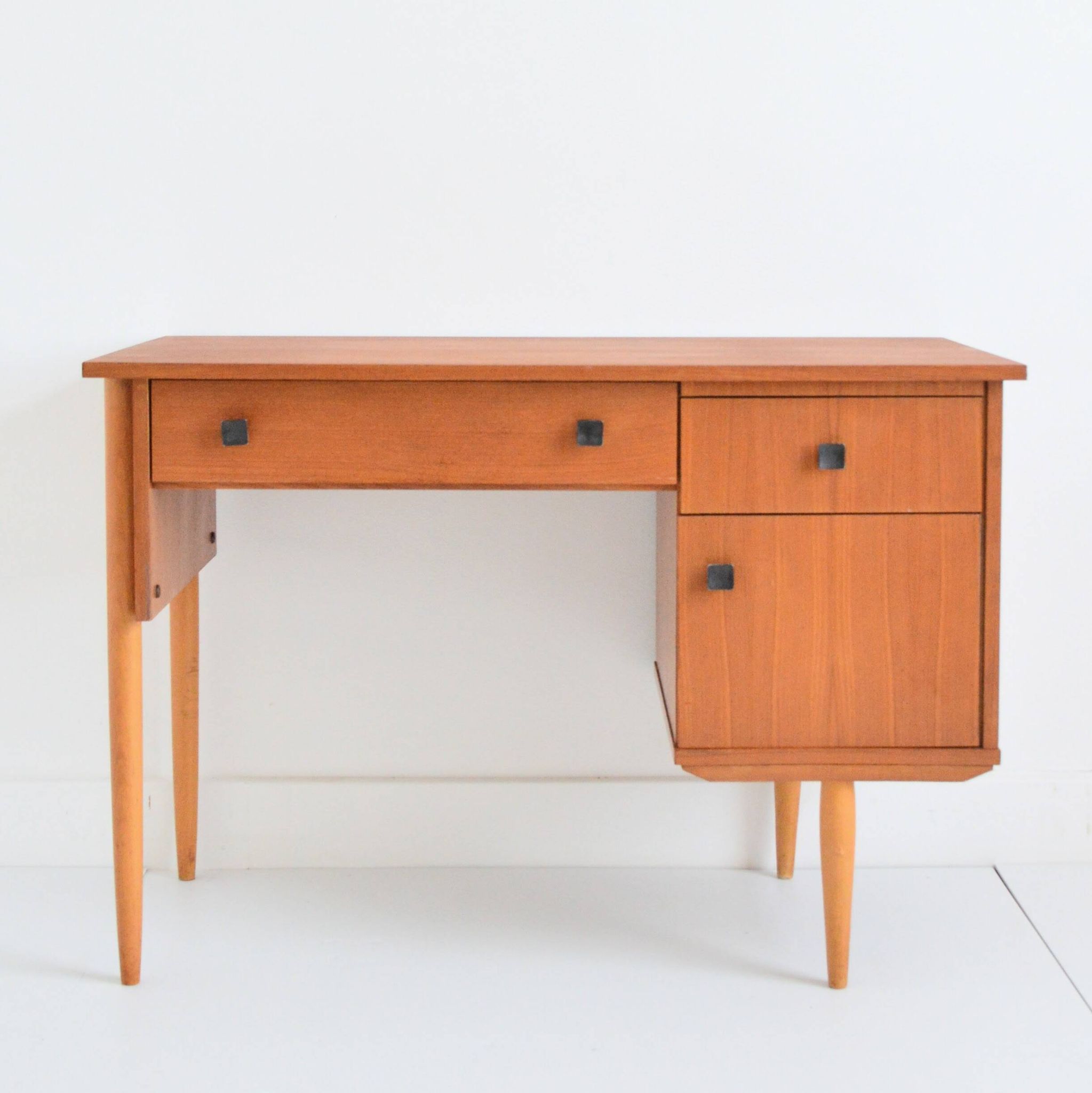 Scandinavian teak desk 1960 vintage