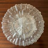 Vintage ceiling or wall light in molded glass