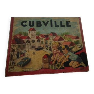 Boite jeux cubes vintage