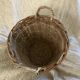 Large basket with rattan handles