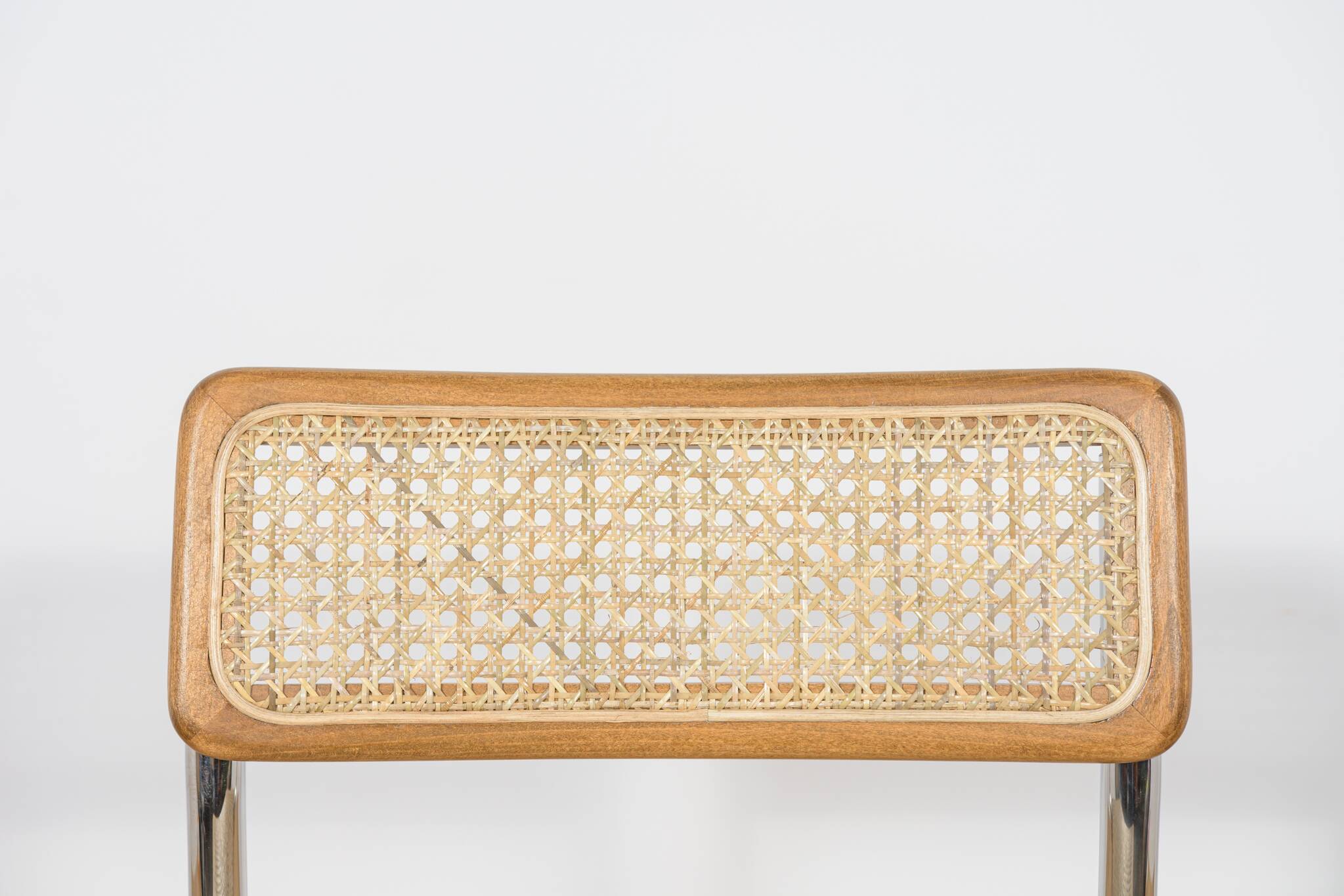 Chrome-Plated Bar Stools Typ Cesca, Italy, 1970s