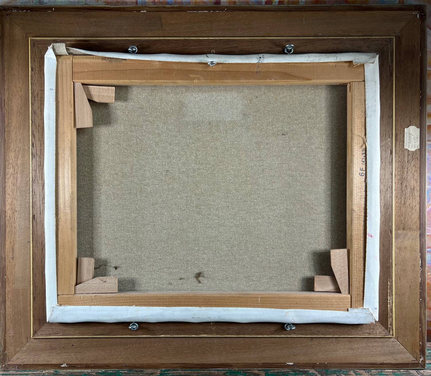 Painting painting bouquet of red peony flowers