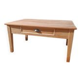 Table de ferme basse en bois brut