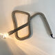 Table lamp snake minimalist flexible tube cobra chromed metal