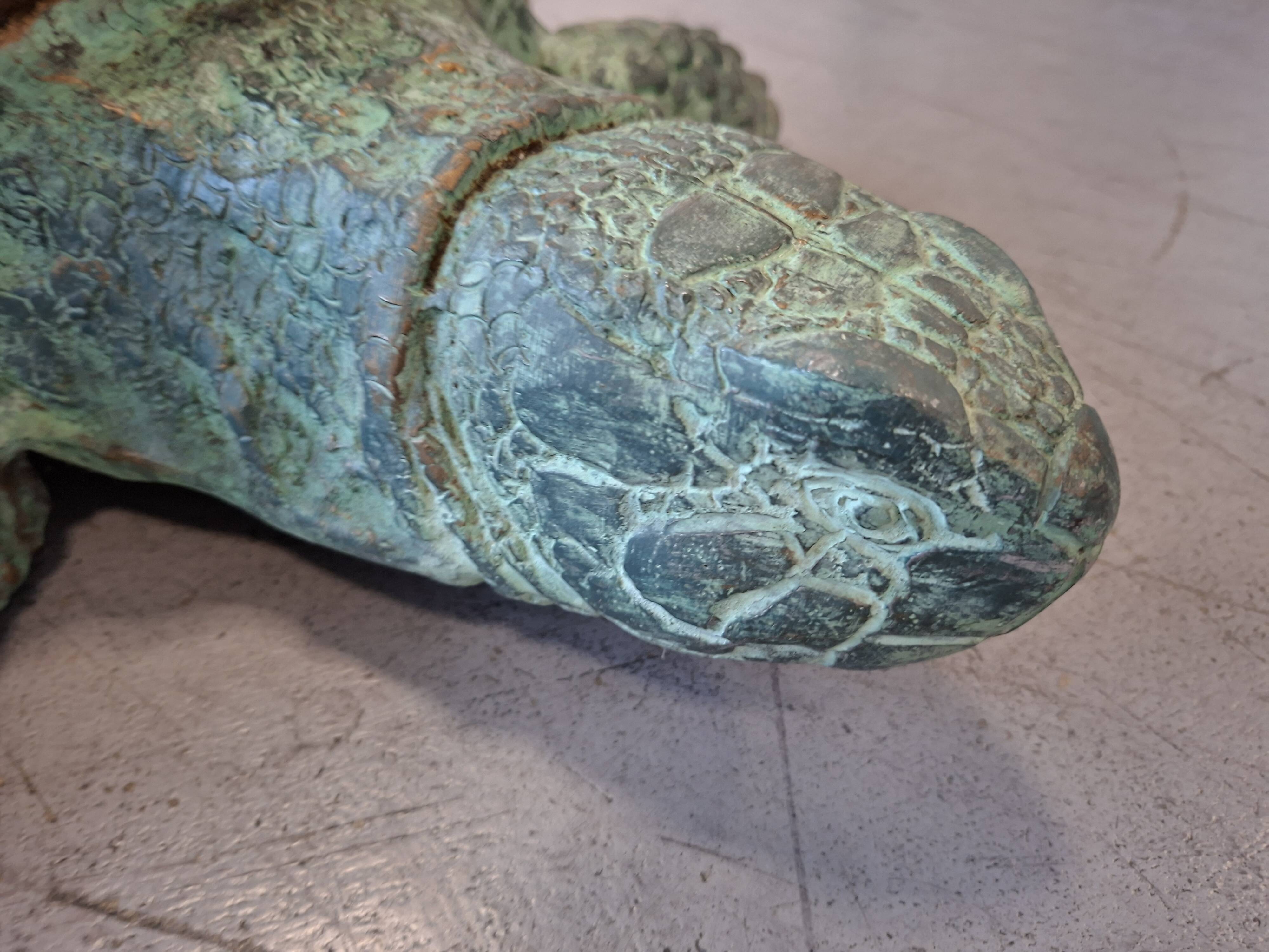 Scultura Artistica Tartaruga in Metallo