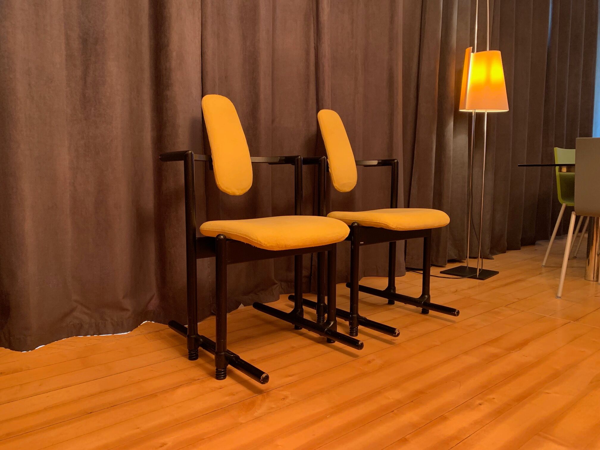 Pair of Flysit armchairs by Peter Opsvik Stokke Norway 1990s