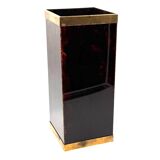 Mid-century brass and bakelite umbrella stand, France 1960s