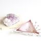 Murano empty pocket ashtray in white and pink glass, 1970s