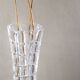 Vintage cut glass pedestal vase