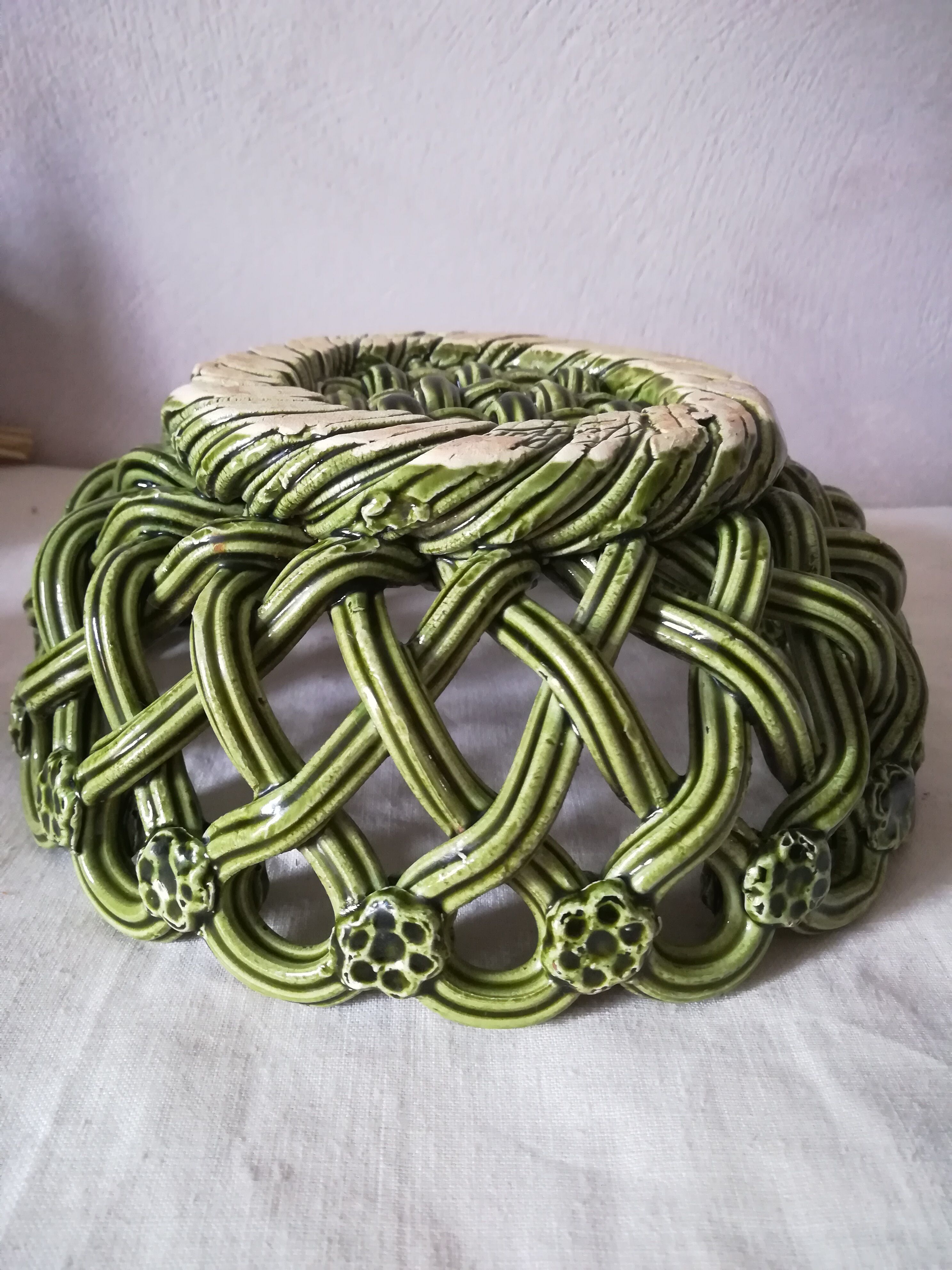 Braided ceramic cut