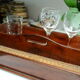 Wood plateau and two compartments