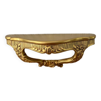 Vintage gilded plaster shelf