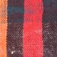 Coussin haïk en laine rayé multicolore
