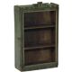 Old art deco green showcase teak wood piece of origin india