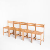 Chaise en hêtre massif conçues par André Sornay - France, années 1960