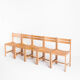 Solid beech chair designed by André Sornay - France, 1960s