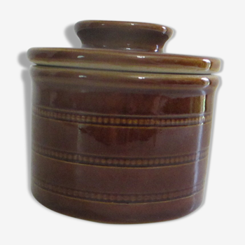 Enamelled stoneware water butter maker