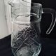 Jug, moulded pressed glass water carafe 1.6 L