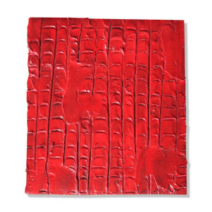 Tableau, peinture rouge - vincent