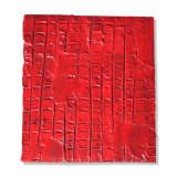Tableau, peinture rouge texturée de Vincent Dufresne, 2013