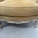 Pair of Louis XV style wing chairs in patinated beech, 20th century