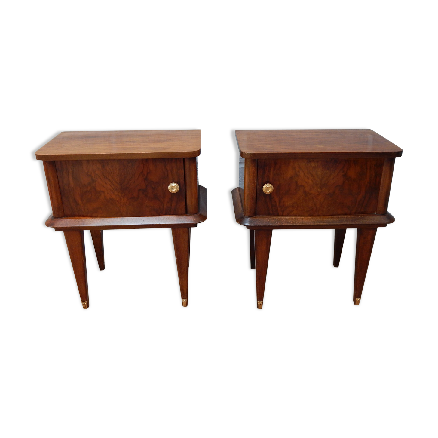 Pair bedside tables 40s