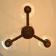 Mid-century Wood Chandelier,1970's.