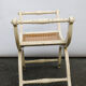 Fauteuil curule canné