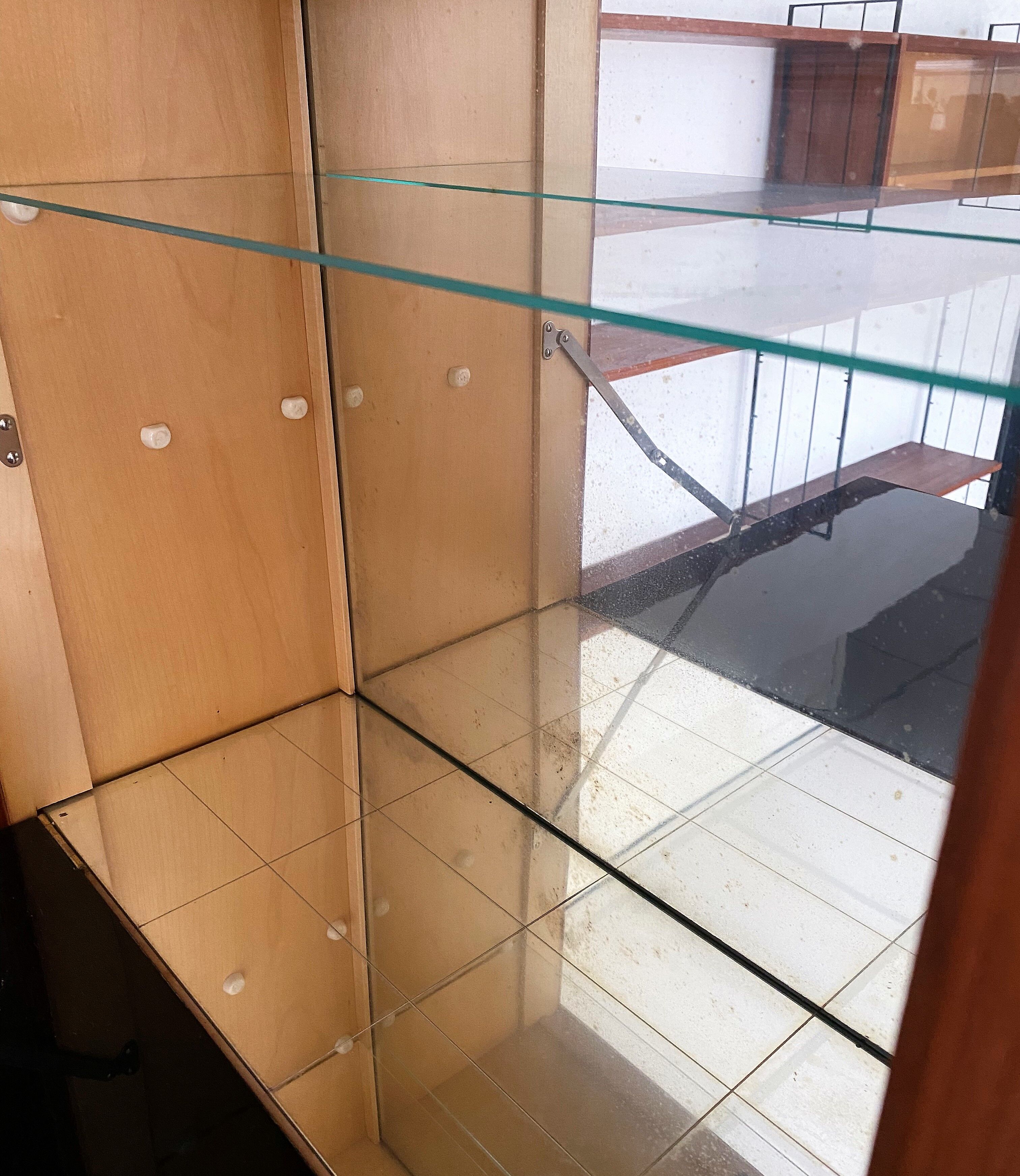 Vintage standing modular wall unit