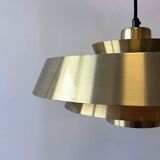 Lampe à suspension vintage en laiton