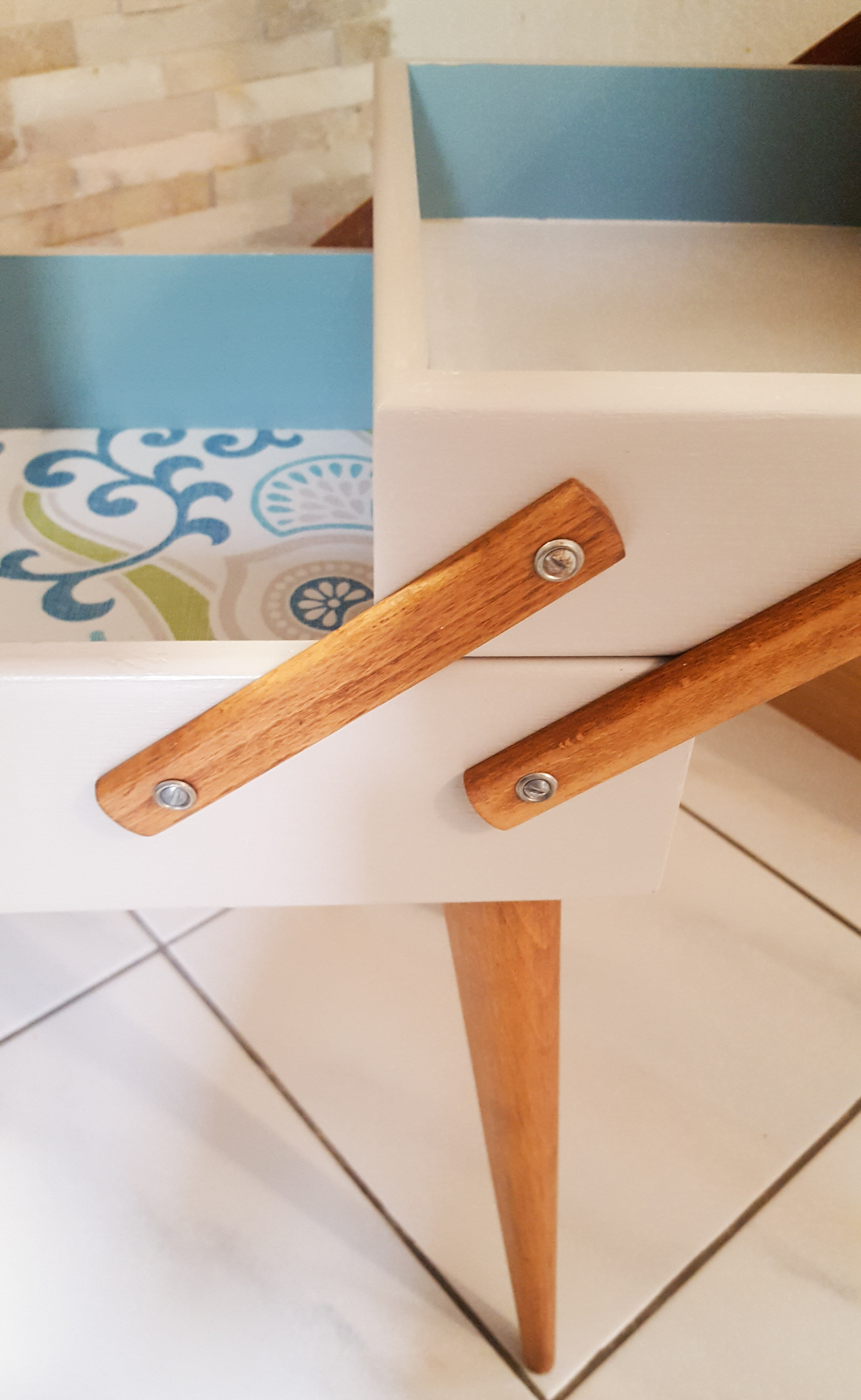 Renovated sewing cart